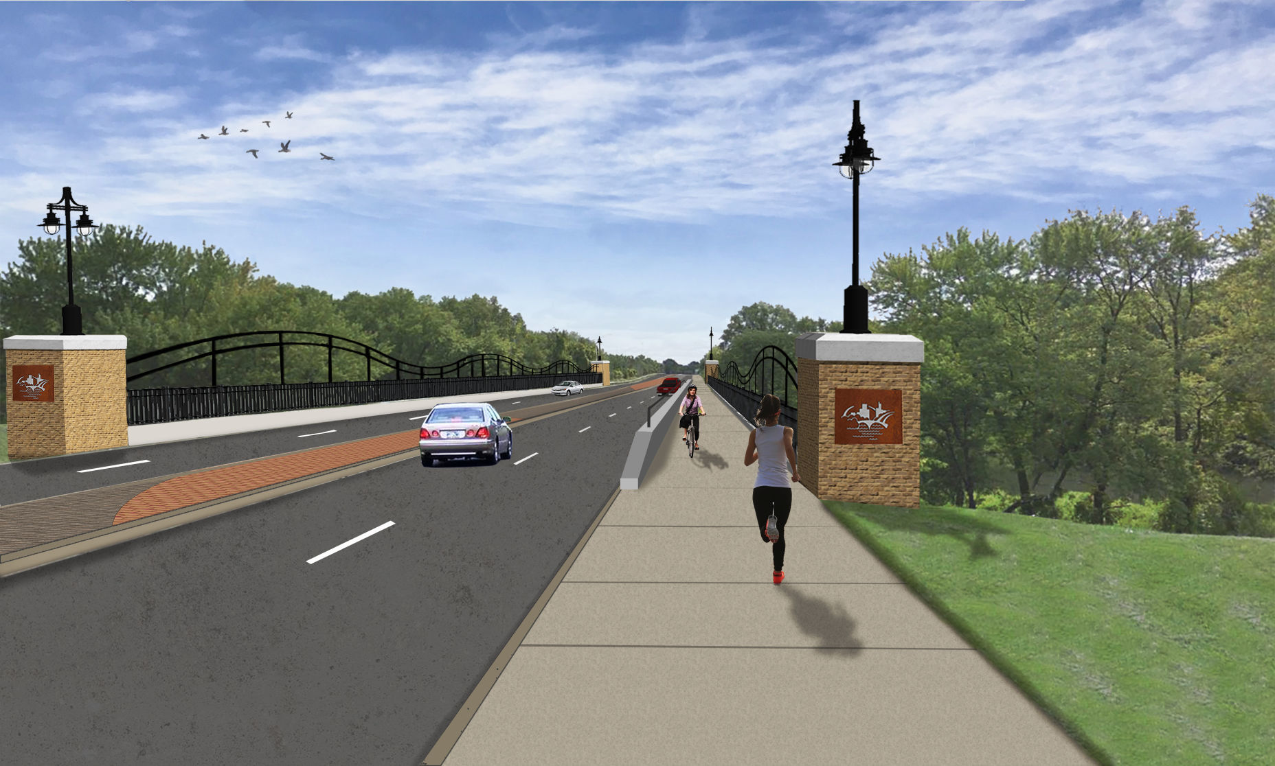 University bridge over Black Hawk Creek